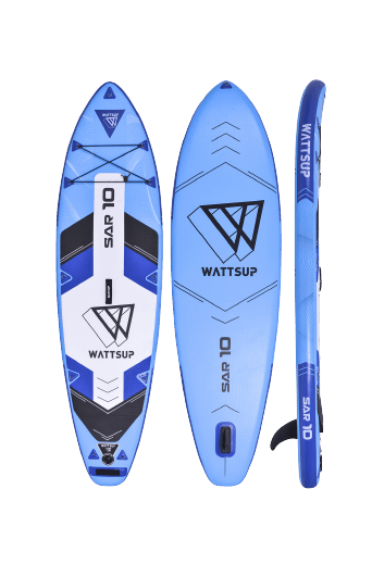 WATT-SUP Inflatable Stand Up Paddle Board Paddle & Backpack PlayFunWater Complete Set with Pump